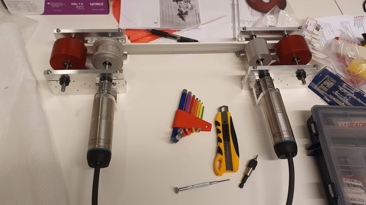 Assembling the drive-train of the in-FORM coater
